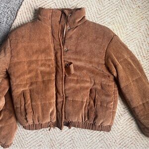 Ashley By 26 International Tan Corduroy Jacket